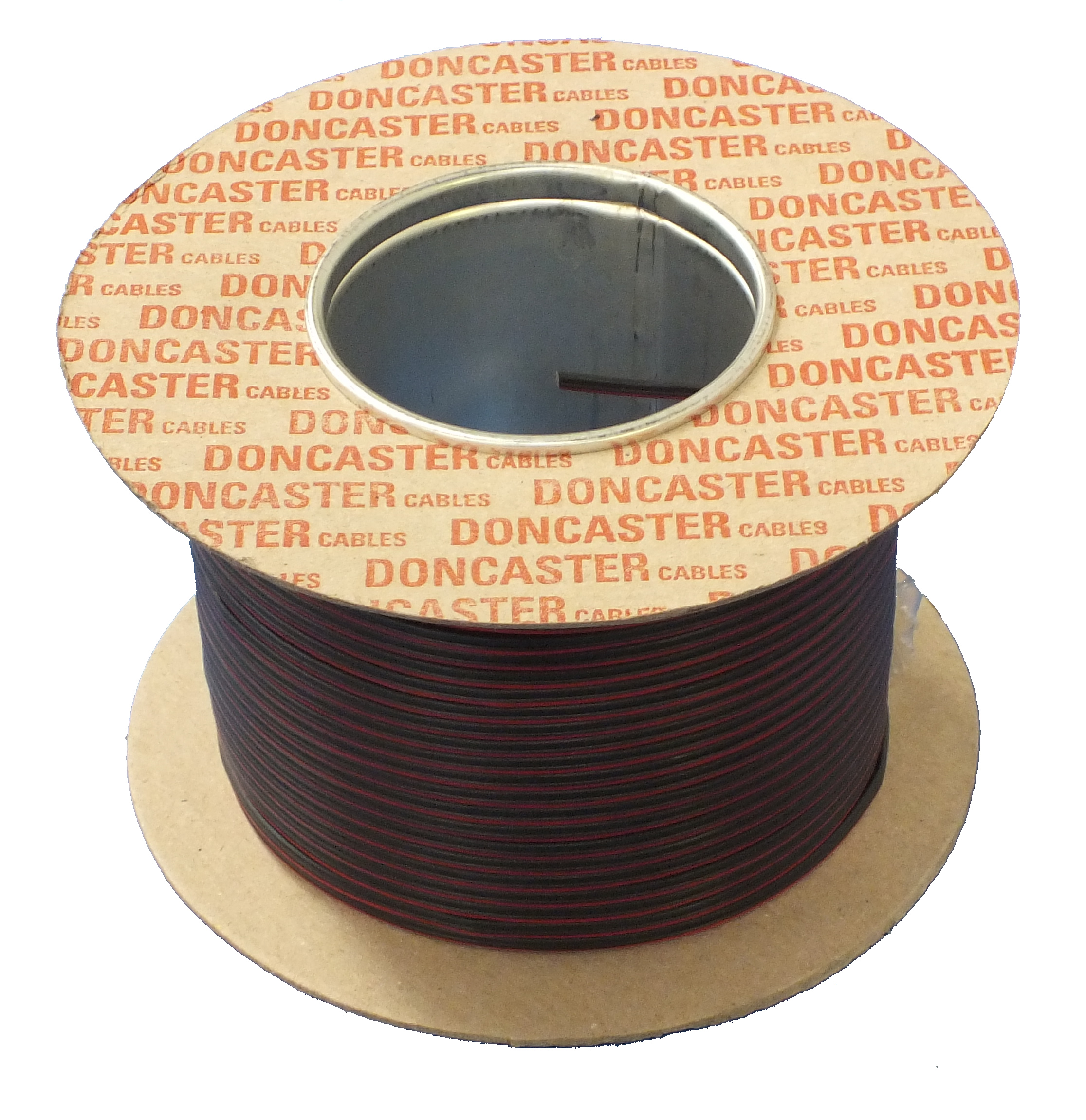 SPEAKER CABLE 24/.2 BLACK/RED 100 MTR RLS          
